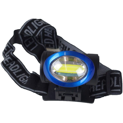 LED Stirnlampe mit COB-LED, 3 Kopfbnder