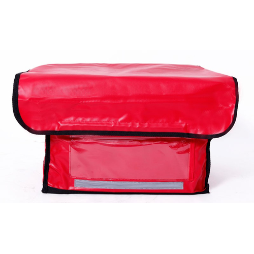 Zeitungswagentasche PLANE, Farbe rot mit schwarzer Umrandung