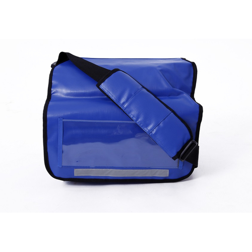 Postfächertasche, PLANE Farbe blau mit schwarzer Umrandung