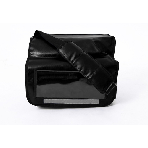 Postfächertasche, PLANE Farbe schwarz mit schwarzer Umrandung