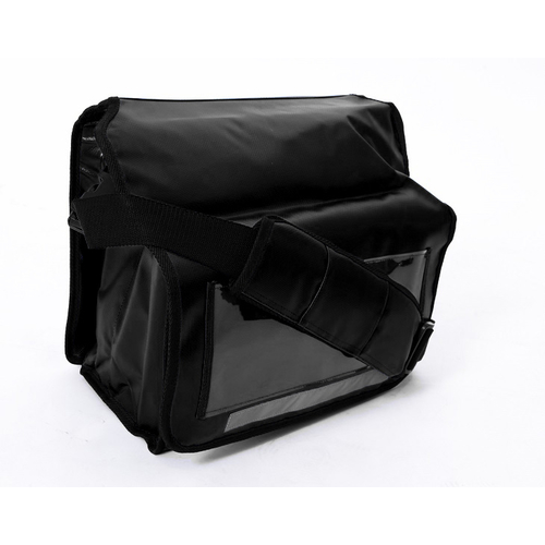 Postfächertasche, PLANE Farbe schwarz mit schwarzer Umrandung